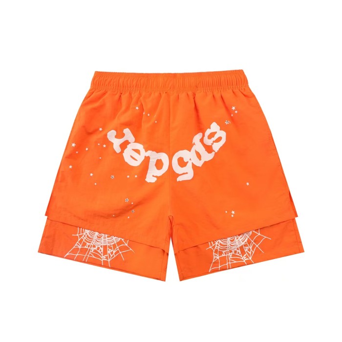 Colorful Graffiti  Spider  & Web Print Streetwear Layered Shorts 19 colors 29097074