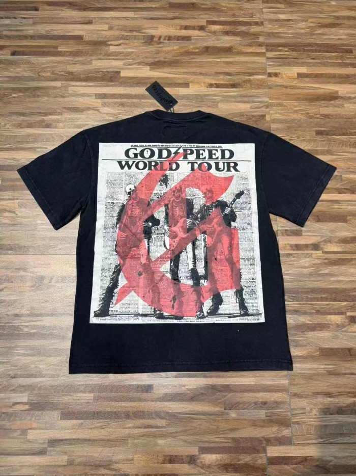 Undead Rock Tour Newspaper Print Washed Tee 2 colors 29098147
