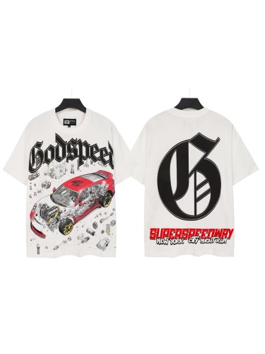 Deconstructed Racing Print Washed Tee 29098145