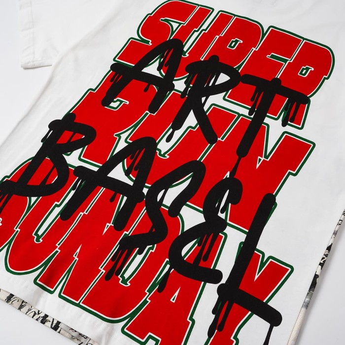 Splatter Graffiti Racing Print Washed Tee 2 colors 29098142