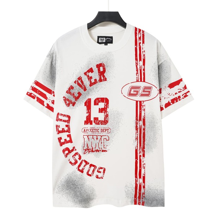 Retro No.13 Sport Style Print Washed Tee 2 colors 29098134