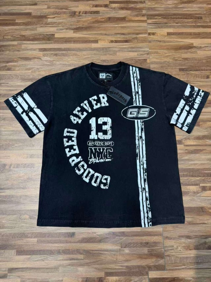 Retro No.13 Sport Style Print Washed Tee 2 colors 29098134