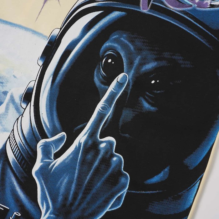 Alien Astronaut Finger Print Washed Tee 2 colors 29098146