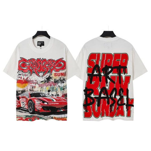 Splatter Graffiti Racing Print Washed Tee 2 colors 29098142