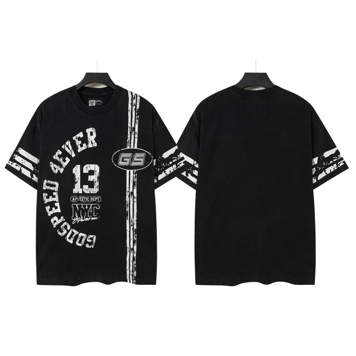 Retro No.13 Sport Style Print Washed Tee 2 colors 29098134