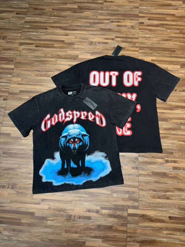 Wolf In Sheep's Clothing Print Washed Tee 29098141