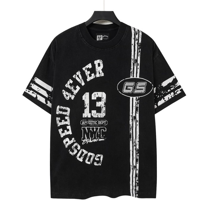 Retro No.13 Sport Style Print Washed Tee 2 colors 29098134