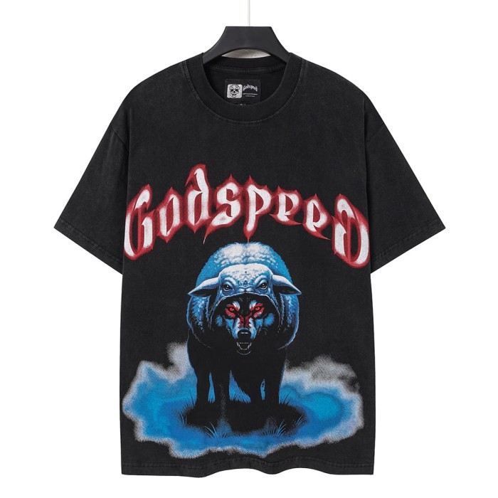 Wolf In Sheep's Clothing Print Washed Tee 29098141