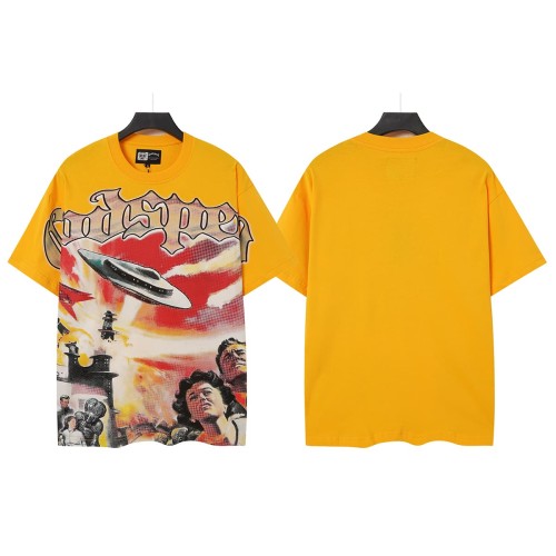 Retro Era Alien Invasion Print Washed Tee 29098136
