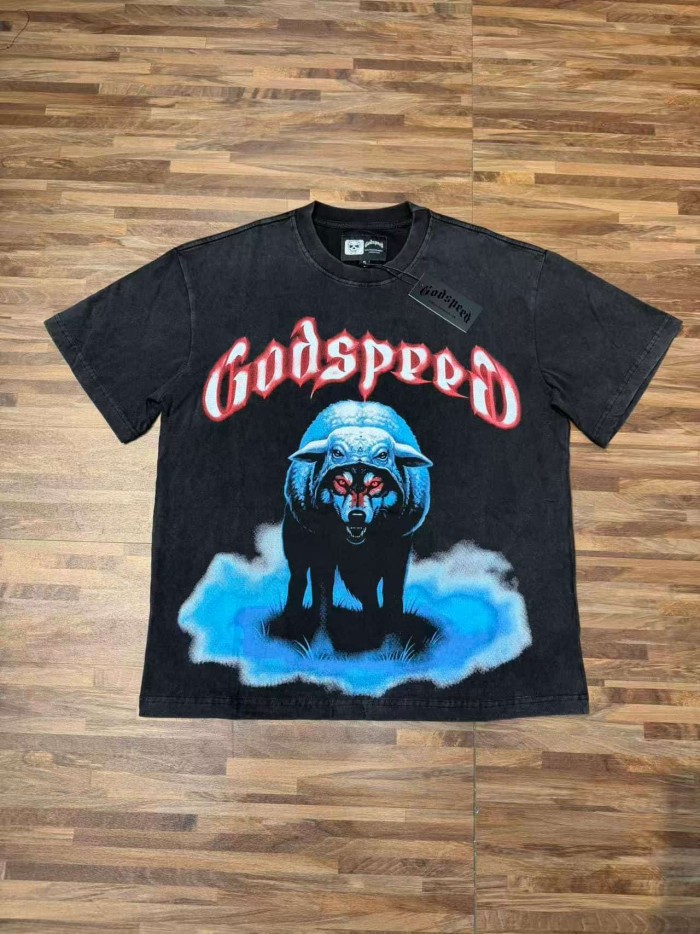 Wolf In Sheep's Clothing Print Washed Tee 29098141