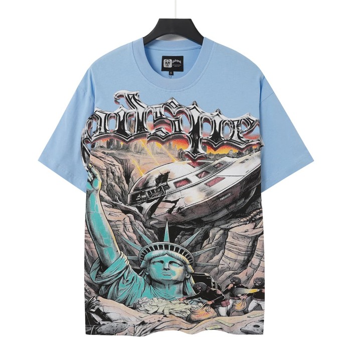 Statue of Liberty UFO Ruins Print Washed Tee 2 colors 29098151