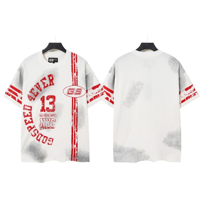 Retro No.13 Sport Style Print Washed Tee 2 colors 29098134