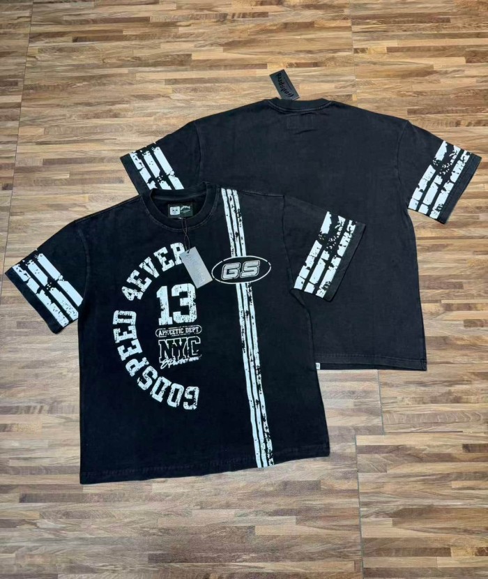 Retro No.13 Sport Style Print Washed Tee 2 colors 29098134