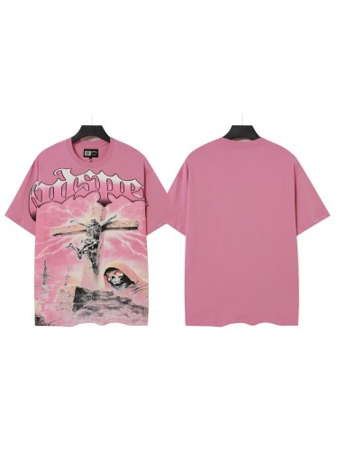 Electric Skull Cross Print Washed Tee 29098133