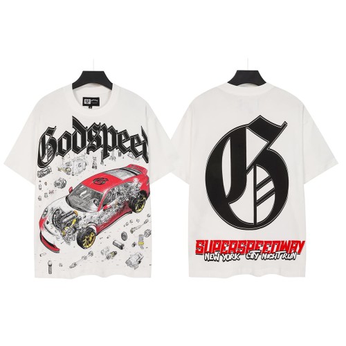 Deconstructed Racing Print Washed Tee 29098145