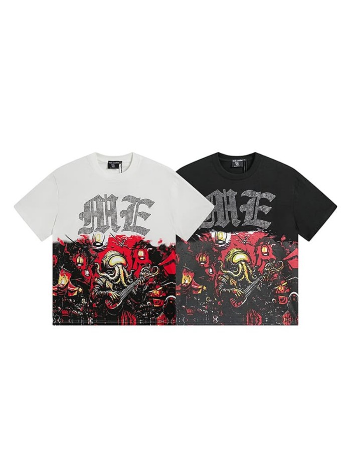 Dark Rock Octopus Man Rhinestone Print Tee 2 colors 29105625