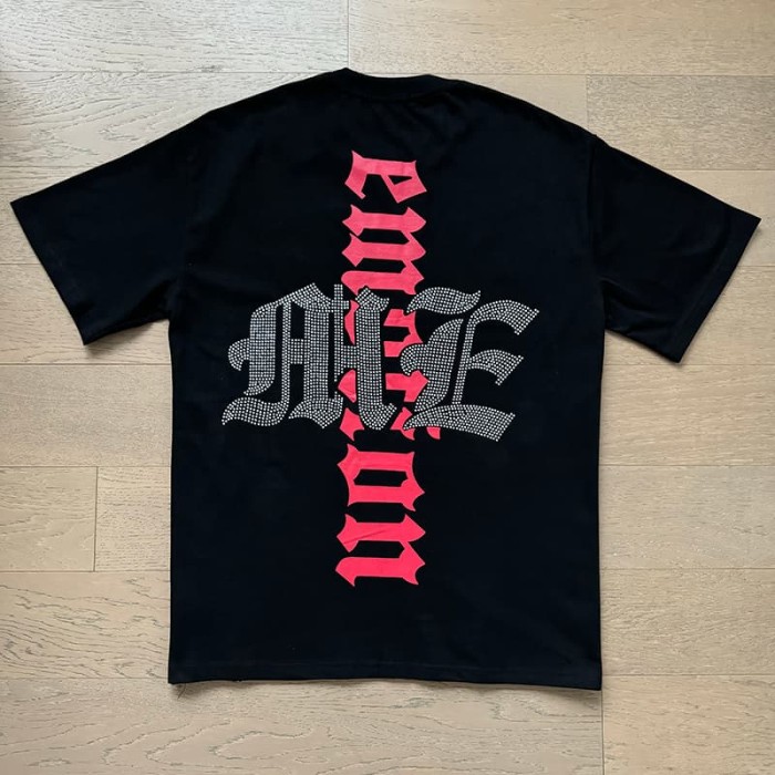 Dark Rock Octopus Man Rhinestone Print Tee 2 colors 29105625