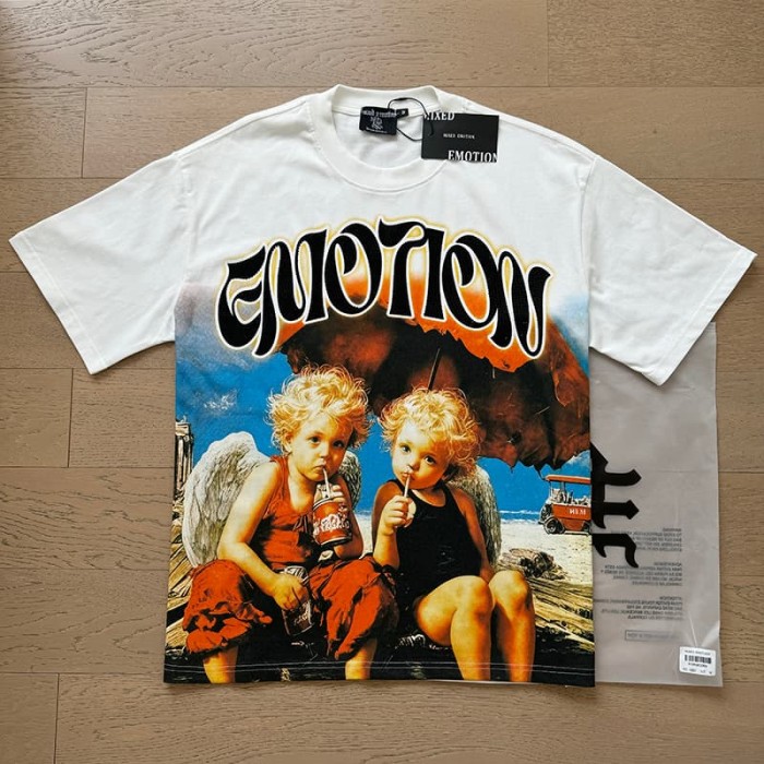 Beach Vacation Angel Soda Rhinestone Print Tee 29105629