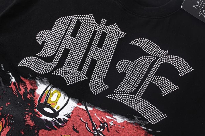 Dark Rock Octopus Man Rhinestone Print Tee 2 colors 29105625