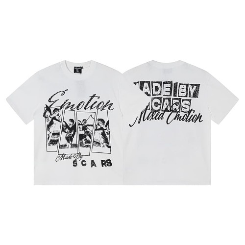 Four-grid Cupid Film Rhinestone Print Tee 2 colors 29105634
