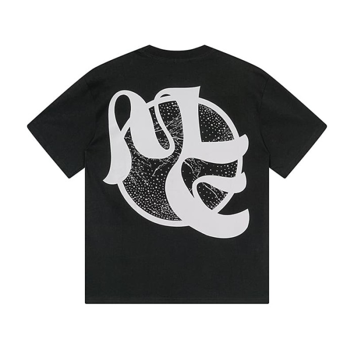 Blindfolded Cupid Brick Wall Rhinestone Print Washed Tee 29105647