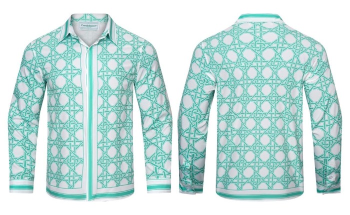 Bright Pattern Resort Style Printed Long Sleeve Shirt 55 colors 29105585
