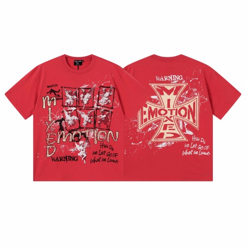 Red Warning Cupid Print Washed Tee 29105637