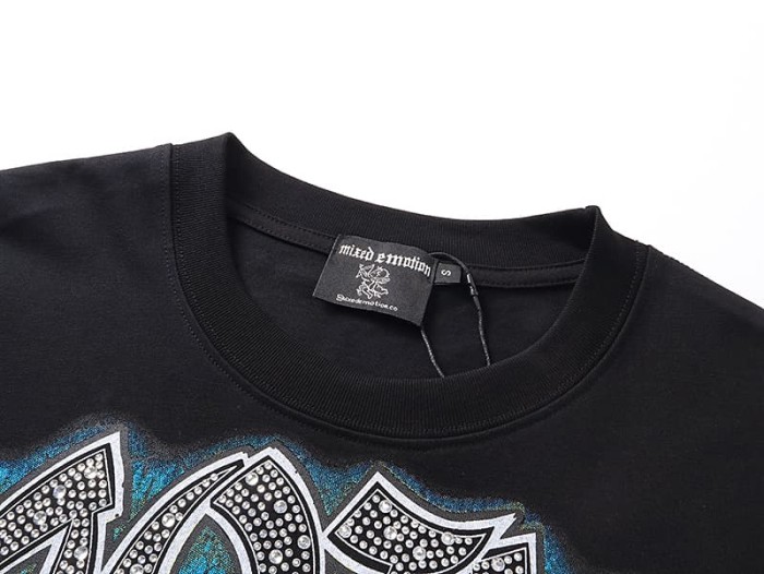 Eerie Zombie Crystal Ball Rhinestone Print Washed Tee 29105651