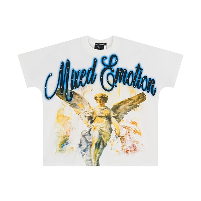 Goddess of Victory Oil Painting Rhinestone Print Tee 29105633