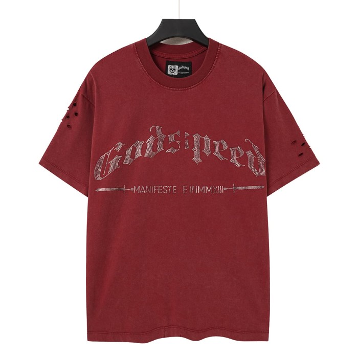 Full Rhinestone G Logo Washed Tee 2 colors 29106665