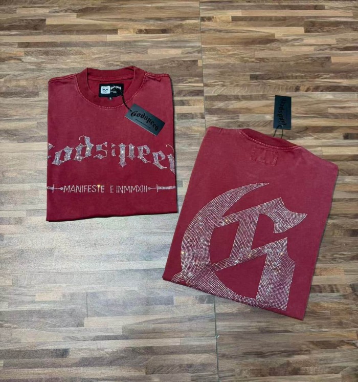 Full Rhinestone G Logo Washed Tee 2 colors 29106665