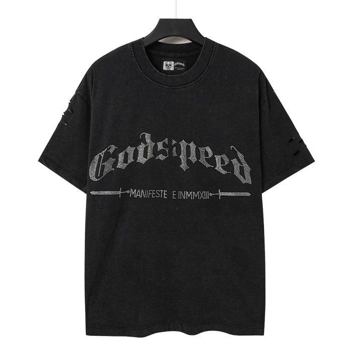 Full Rhinestone G Logo Washed Tee 2 colors 29106665