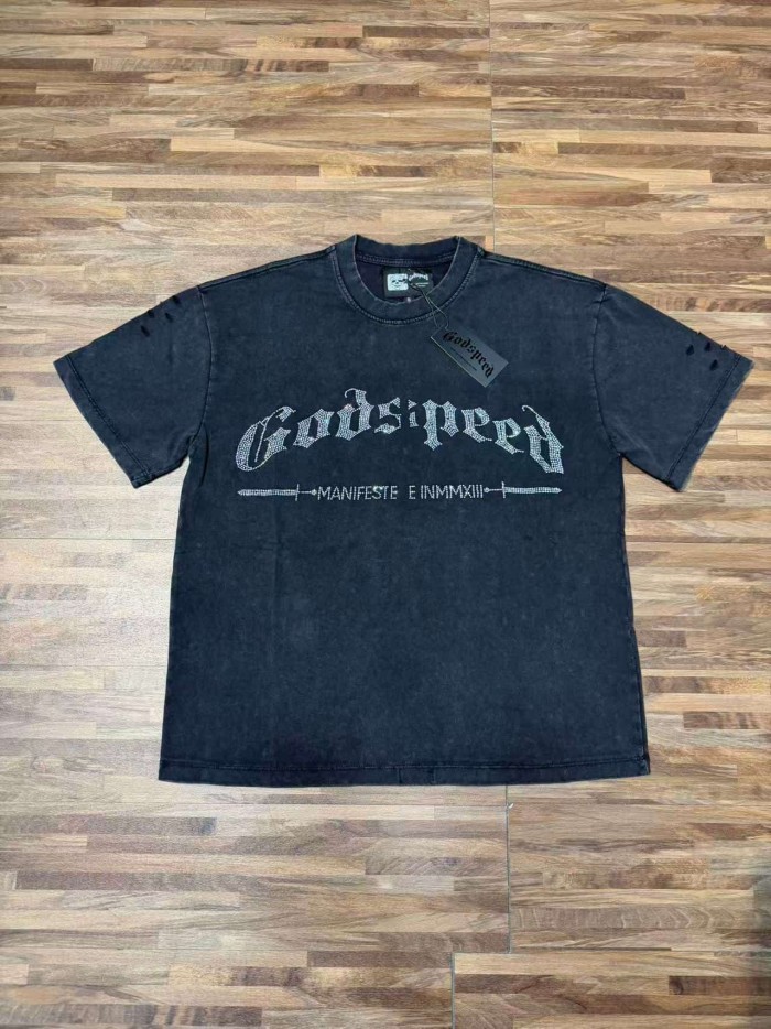 Full Rhinestone G Logo Washed Tee 2 colors 29106665