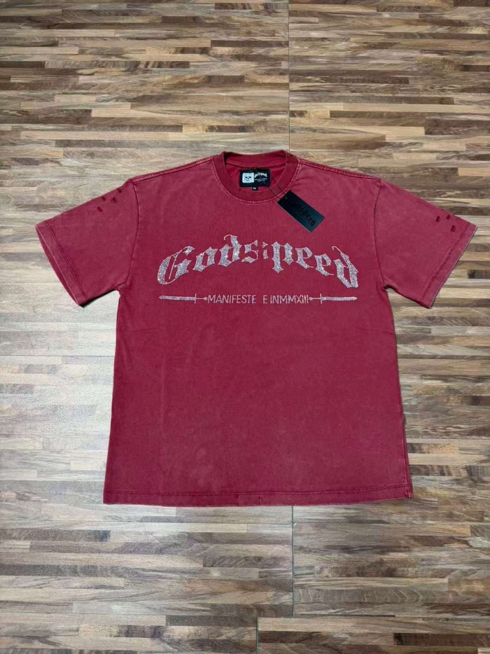 Full Rhinestone G Logo Washed Tee 2 colors 29106665