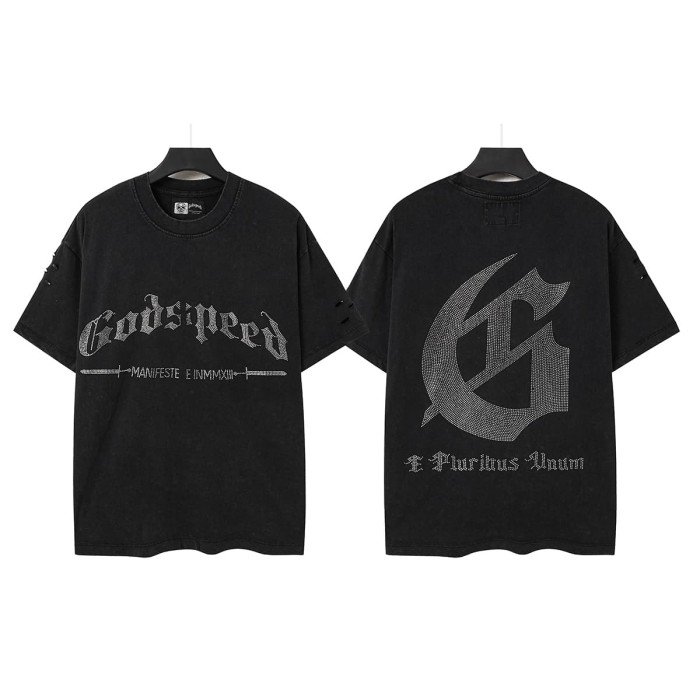 Full Rhinestone G Logo Washed Tee 2 colors 29106665