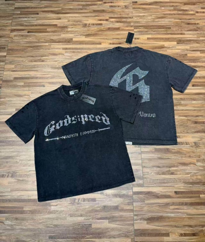 Full Rhinestone G Logo Washed Tee 2 colors 29106665