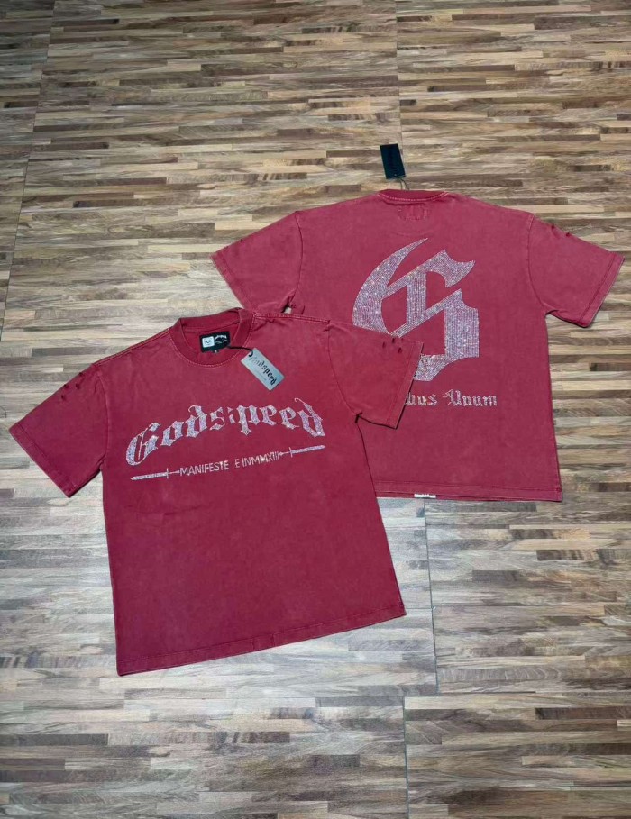Full Rhinestone G Logo Washed Tee 2 colors 29106665