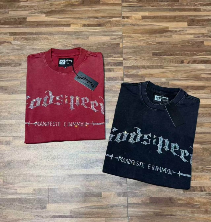 Full Rhinestone G Logo Washed Tee 2 colors 29106665