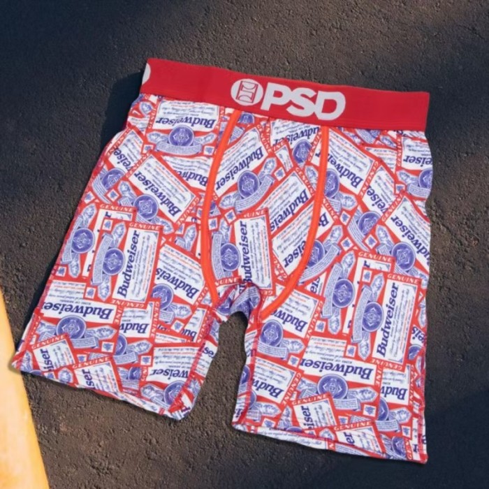 Men's Assorted Street Art & Horror Print Long Boxer Shorts Underwear 16 colors 29108040