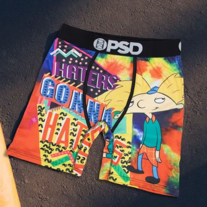 Men's Assorted Street Art & Horror Print Long Boxer Shorts Underwear 16 colors 29108040