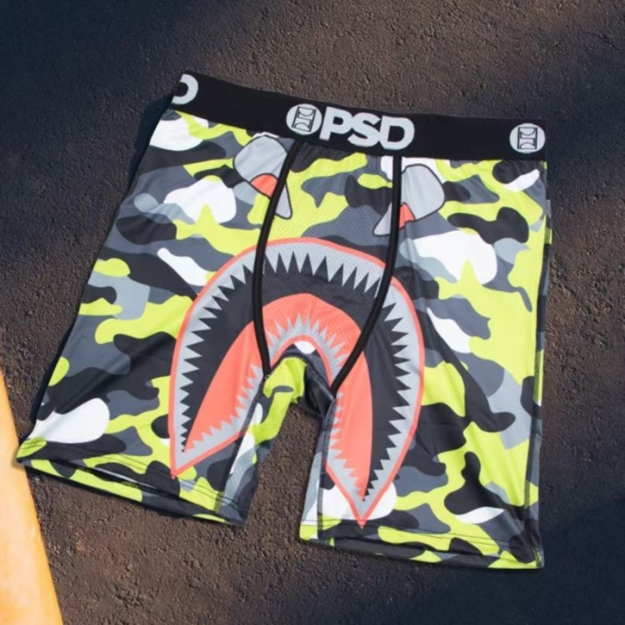 Men's Assorted Street Art & Horror Print Long Boxer Shorts Underwear 16 colors 29108040
