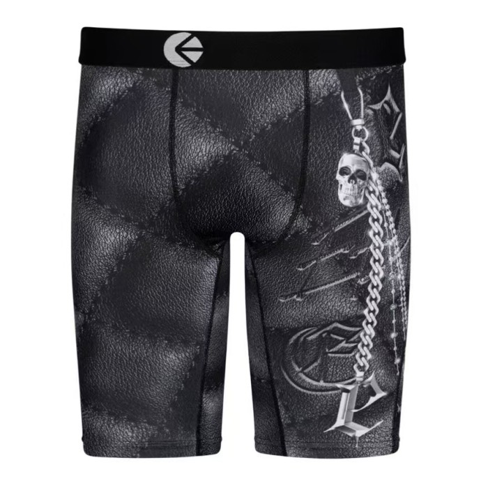 Skull Skeleton Green Toxic Print Men's Quick Dry Extended Length Athletic Boxer Briefs 16 colors 29111939