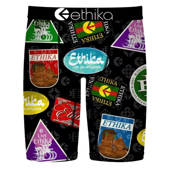 Multi Color Printed Men's Ice Silk Quick Dry Extended Length Athletic Boxer Briefs 16 colors 29111060
