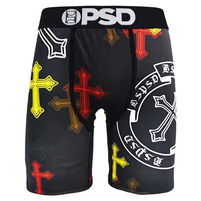 Cross Skull & Miami City Letter Novelty Print Men's Athletic Boxer Shorts Underwear 16 colors 29111305