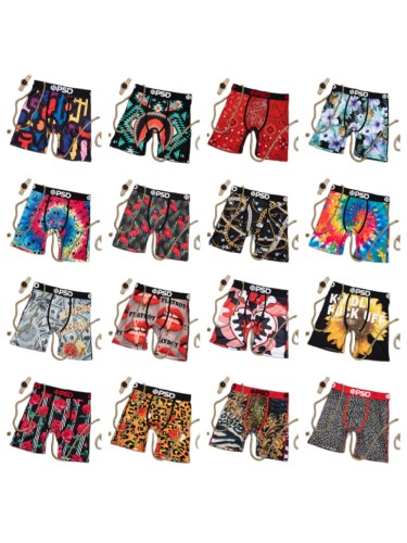 Graffiti Floral Leopard Print Men's Athletic Boxer Shorts Underwear 16 colors 29110814
