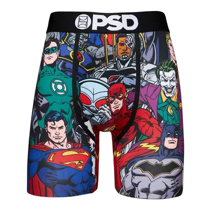 Men's Cartoon Print Quick Dry Athletic Boxer Briefs For Running Workout Fitness 17 colors 29111339