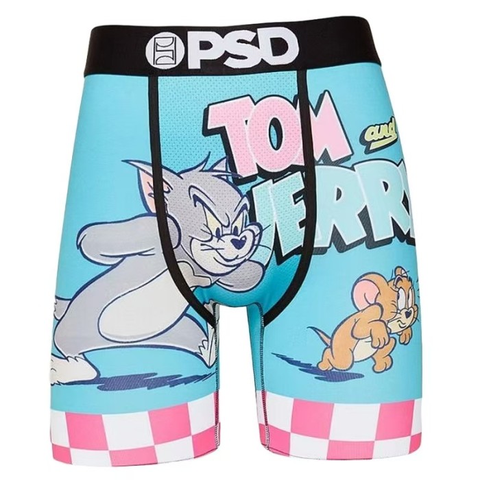 Men's Cartoon Print Quick Dry Athletic Boxer Briefs For Running Workout Fitness 17 colors 29111339