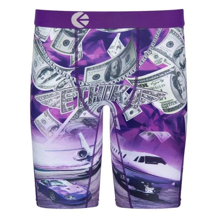 Skull Skeleton Green Toxic Print Men's Quick Dry Extended Length Athletic Boxer Briefs 16 colors 29111939