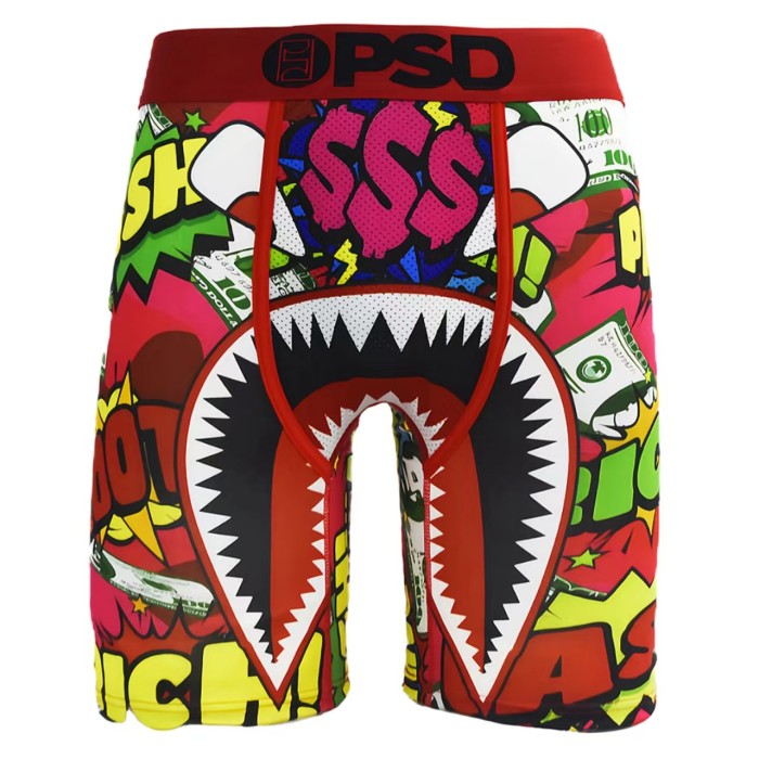 Cross Skull & Miami City Letter Novelty Print Men's Athletic Boxer Shorts Underwear 16 colors 29111305