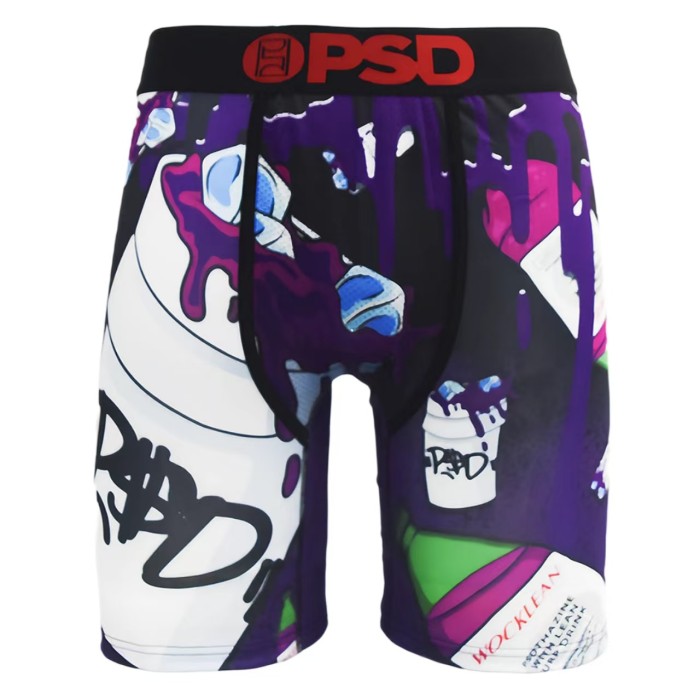 Cross Skull & Miami City Letter Novelty Print Men's Athletic Boxer Shorts Underwear 16 colors 29111305